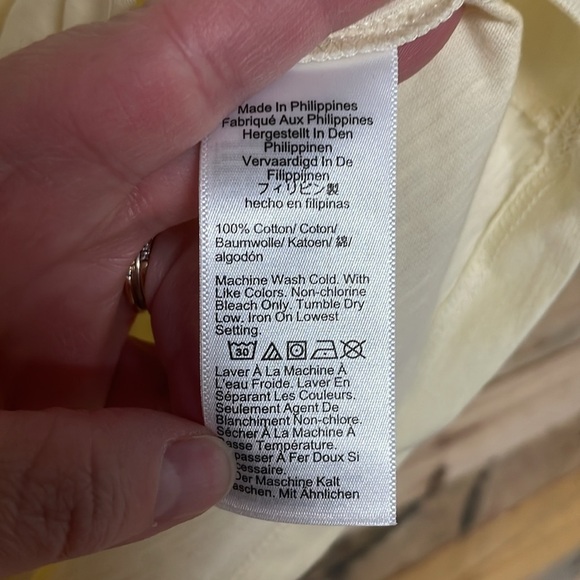 J. Crew size XL organic slub tee in pale yellow boxy fit - Picture 4 of 6